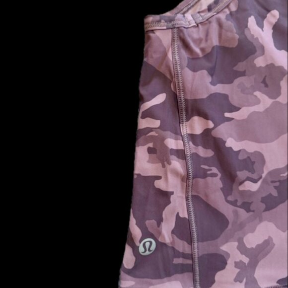 Lululemon Pink Camo Sleeveless Mesh Top Womens Size 6 - Picture 2 of 4
